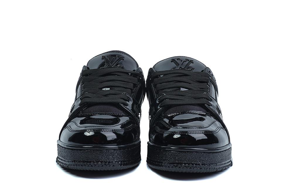 PK god Louis Vuitton Patent Leather Triple Black retail materials ready to ship